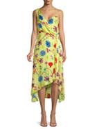 Parker Floral Silk Blend A-line Dress