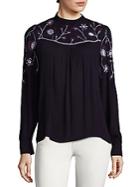 Parker Embroidered Peasant Blouse