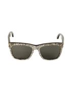 Saint Laurent 55mm Glitter Square Sunglasses