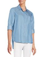 Saks Fifth Avenue Red Aiden Chambray Shirt