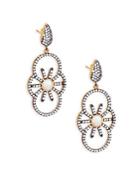 Azaara Crystal & Sterling Silver Drop Earrings
