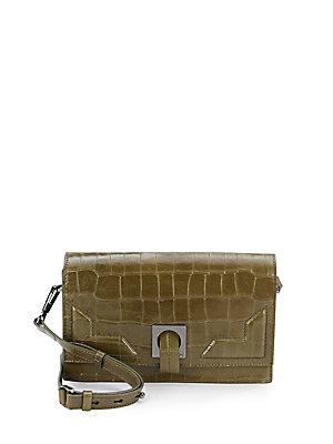 Halston Heritage Embossed Leather Convertible Clutch