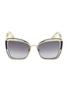 Roberto Cavalli 57mm Square Cat Eye Sunglasses