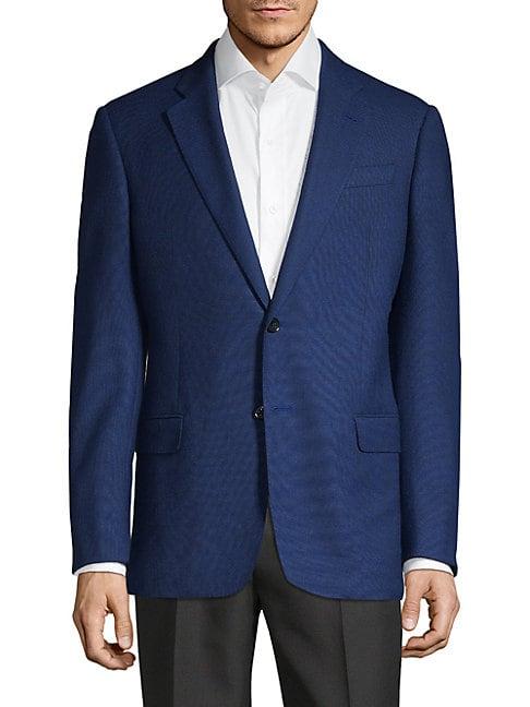 Armani Collezioni G-line Textured Wool Jacket