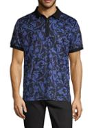 Russell Park Patterned Cotton Polo
