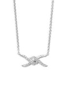 Kc Designs Diamond & 14k White Gold Love Knot Necklace