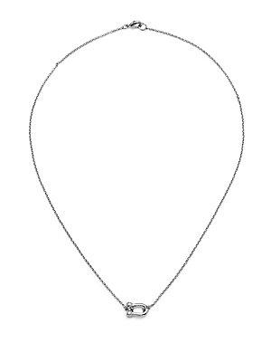 Miansai Sterling Silver Pendant Chainlink Necklace