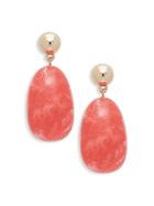 Ava & Aiden Goldtone Oval Drop Earrings