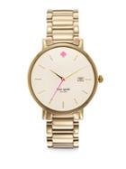 Kate Spade New York Gramercy Grand Mother-of-pearl & Goldtone Stainless Steel Bracelet Watch