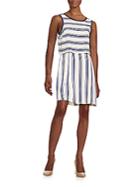 1.state Striped Popover Dress