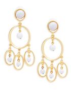 Stephanie Kantis Chime Blue Chalcedony And Sterling Silver Chandelier Earrings