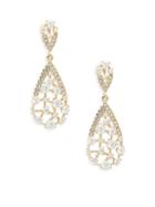 Adriana Orsini Frozen 18k Goldplated Crystal Dangle Drop Earrings