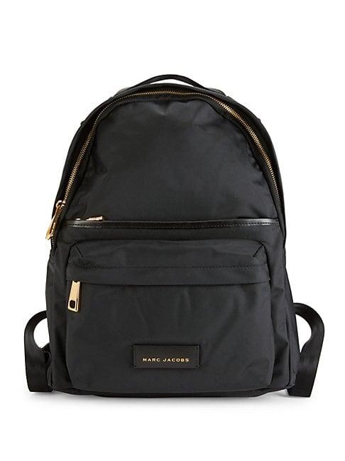 Marc Jacobs Large Logo-patch Nylon Backpack