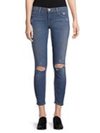 J Brand Stretch Distressed Ankle Jeans