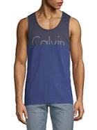 Calvin Klein Colorblock Sleeveless Cotton Tank Top