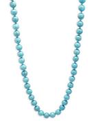 Cara Faux Turquoise Beaded Necklace