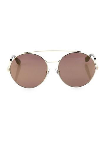 Givenchy 53mm Round Double-bridge Sunglasses