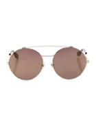 Givenchy 53mm Round Double-bridge Sunglasses