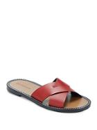 Jil Sander Leather Slip-on Sandals