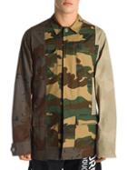 Off-white Reconstructed Cotton Camo Field Jacket