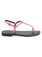 Marc Fisher Ltd Studded Patent Leather Thong Sandals