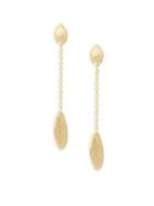 Saks Fifth Avenue Made In Italy 14k Gold Oval Chain Drop Earrings