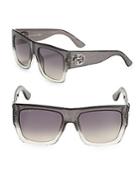 Gucci 55mm Glittery Square Sunglasses