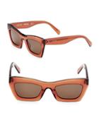 C Line 50mm Rectangular Sunglasses