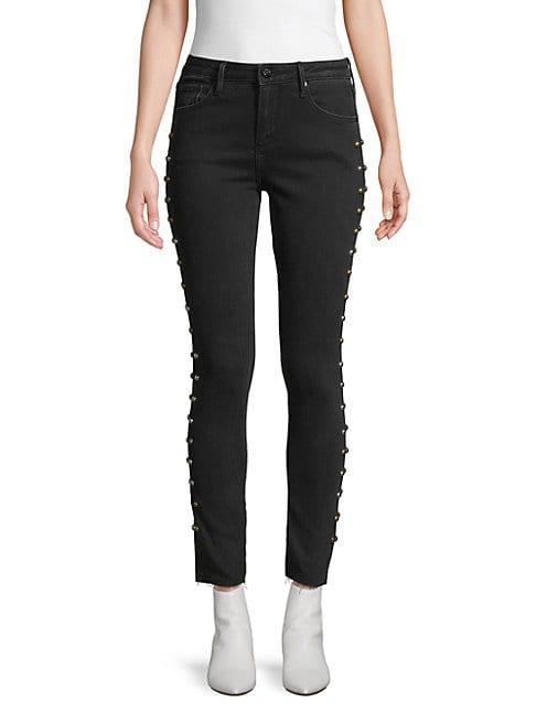 Driftwood Jackie Studded Skinny-fit Jeans