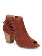 Lucky Brand Hartlee Leather Lace-up Ankle Boots
