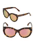Hadid Runway Tortoise 54mm Butterfly Sunglasses