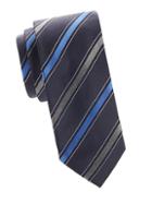 Saks Fifth Avenue Made In Italy Diagonal Stripe Silk Tie