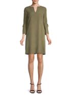 Lafayette 148 New York Deandra Bell-sleeve Silk Dress