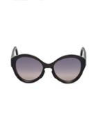 Roberto Cavalli Oversized Injected Sunglasses With Gradient Lenses/56mm