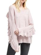 French Connection Emilde Ruffled Knit Pullover