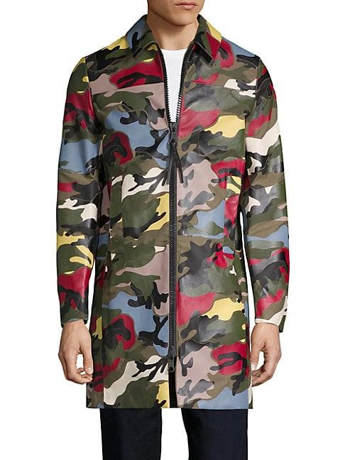 Valentino Multicolored Camouflage Coat