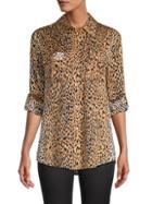 Le Superbe Cheetah-print Walking Safari Shirt