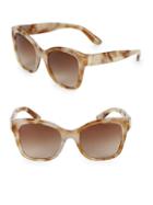 Dolce & Gabbana Havana 53mm Square Sunglasses
