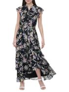 Calvin Klein Floral Tier-ruffle Maxi Dress