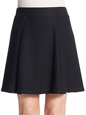 Vince Ottoman Knit A-line Skirt