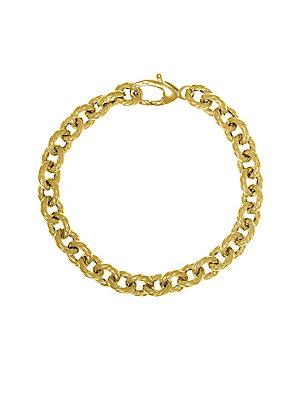 Saks Fifth Avenue 14k Yellow Gold Twist Rolo Link Bracelet