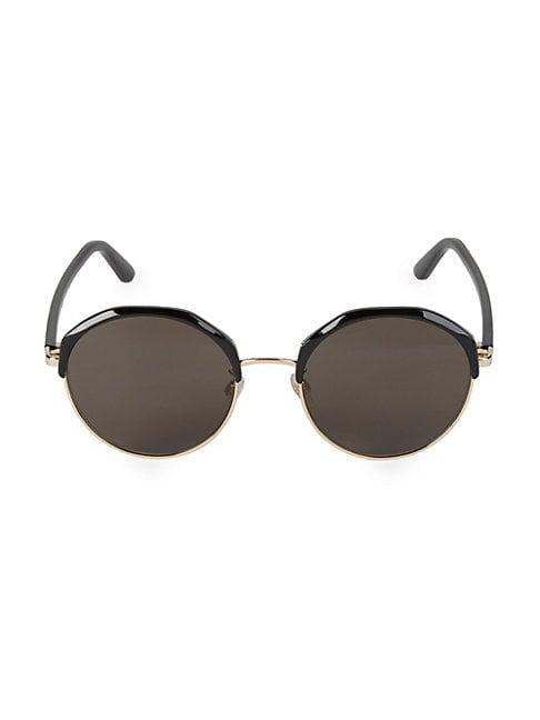 Balenciaga 58mm Round Sunglasses