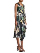 Lafayette 148 New York Printed Belted Dress