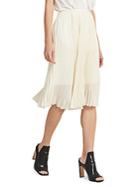 Donna Karan Pleated Midi Skirt