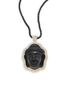 Natasha Buddha Pendant Necklace/black