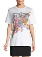 Versace Floral Logo Graphic Cotton Jersey Tee