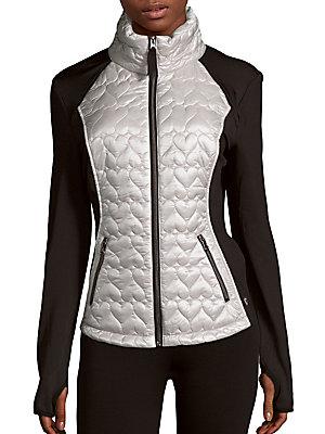 Betsey Johnson Performance Quilted Long-sleeve Jacket