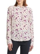 Donna Karan Long-sleeve Silk Button-down Shirt