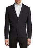 Rnt23 Notch Lapel Buttoned Suit Jacket
