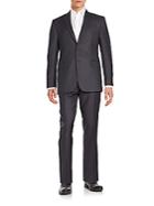 Saks Fifth Avenue Regular-fit Tonal Pinstriped Wool Suit